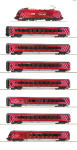 Roco 5510002 - H0 - 8-tlg. Zugset Railjet 100 Jahre ÖBB, Ep. VI - DC-Digital